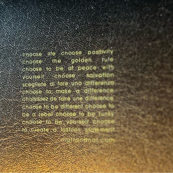 Matt & Nat Black Vegan Leather Wallet with Button Accents - Picture 3 of 3